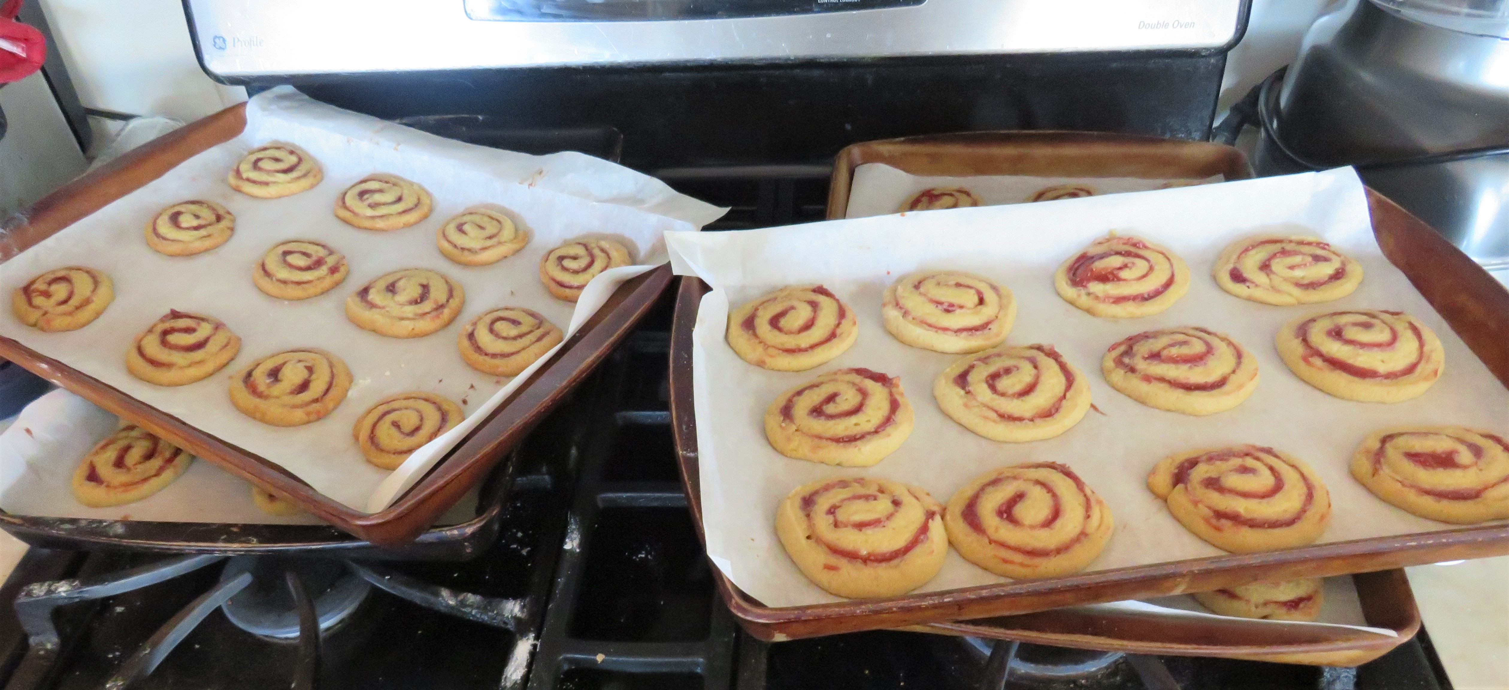 Christmas Cookies Day 3 – Raspberry Pinwheels – A Jeanne in the Kitchen